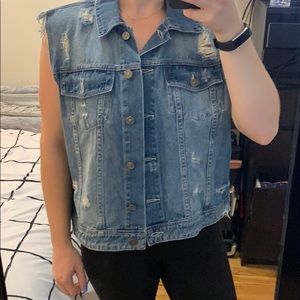 Sleeveless Denim Jacket